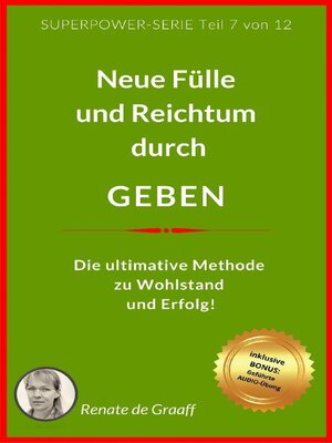 cover image of GEBEN--neue Fülle & Reichtum